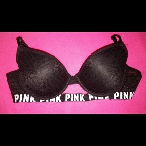 Black Pink Victoria secret bra